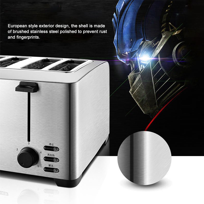 Electric Household Automatic Heated Toast Ultra Wide Slot Bun Peanut Toaster