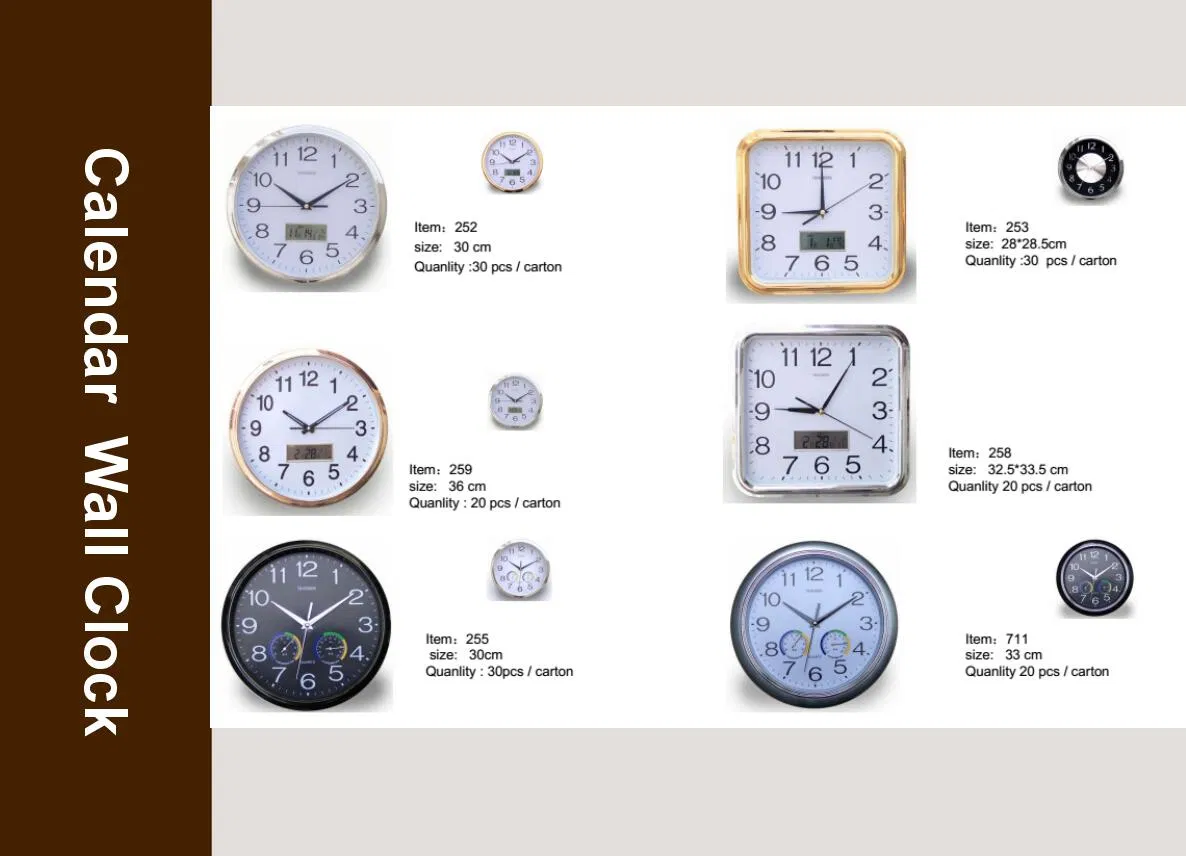 Promotion/ Daily Use Simple Round Wall Clocks (NGS-1015)