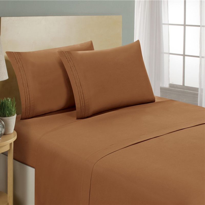 200tc Plain Dyed 100% Cotton Hotel Bed Sheet