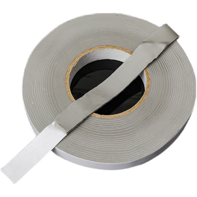 2 Inch Foam Core Butyl Tape Thick Window Glass Setting Double Sided Gray Butyl Gasket Adhesive Tape Mastic Tape for Metal Roofing