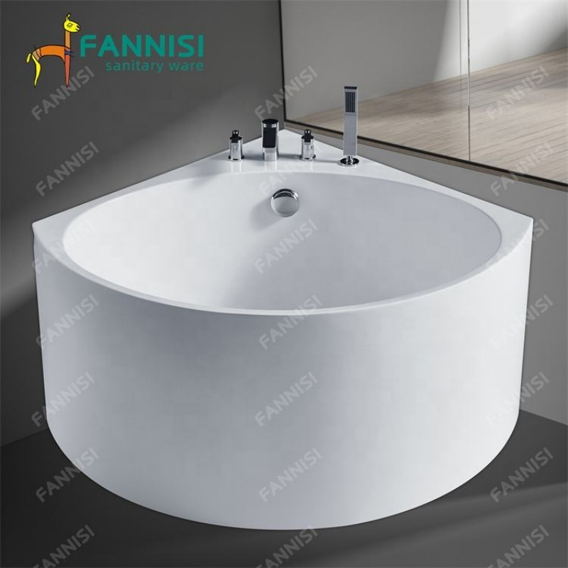 Угловая акриловая ванна FANNISI, 180x90 см