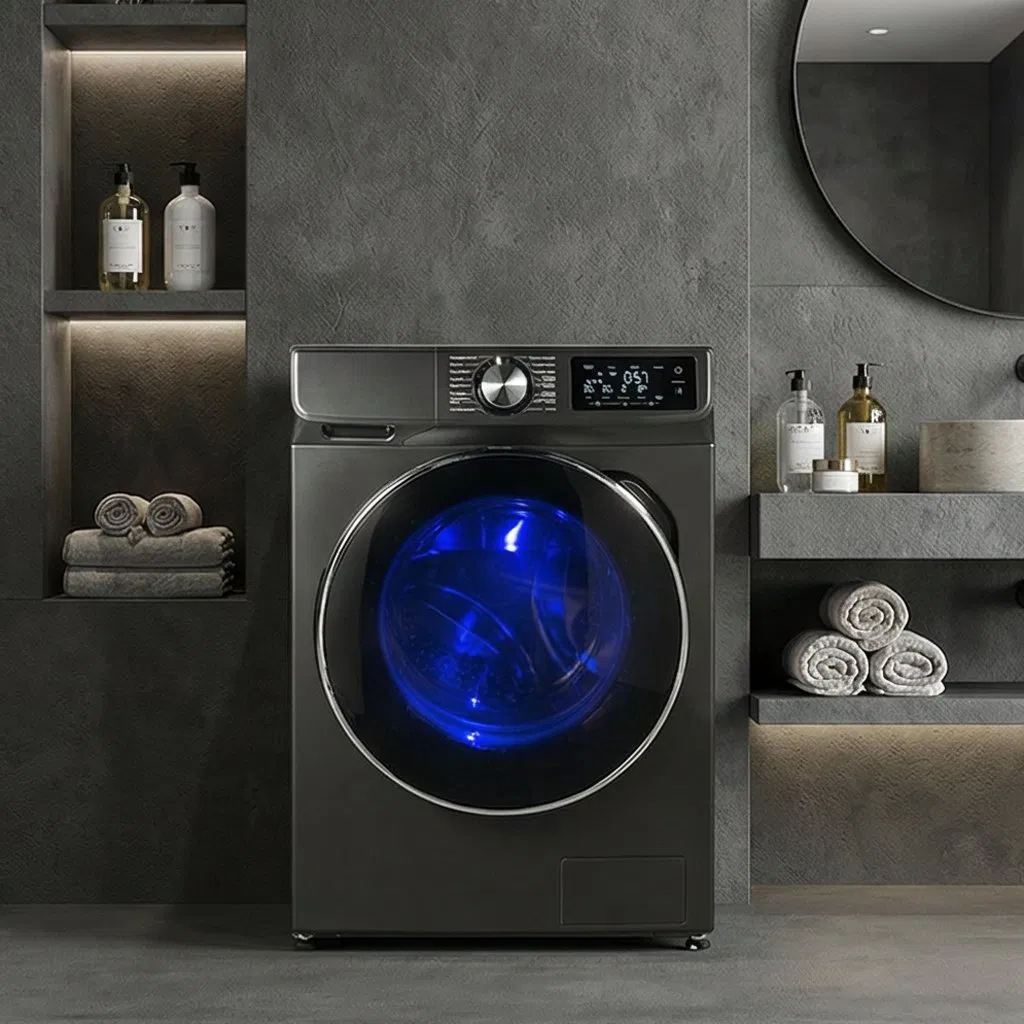 Advanced BLDC Motor 13kg Front Load Washing Machine at 1400 Rpm