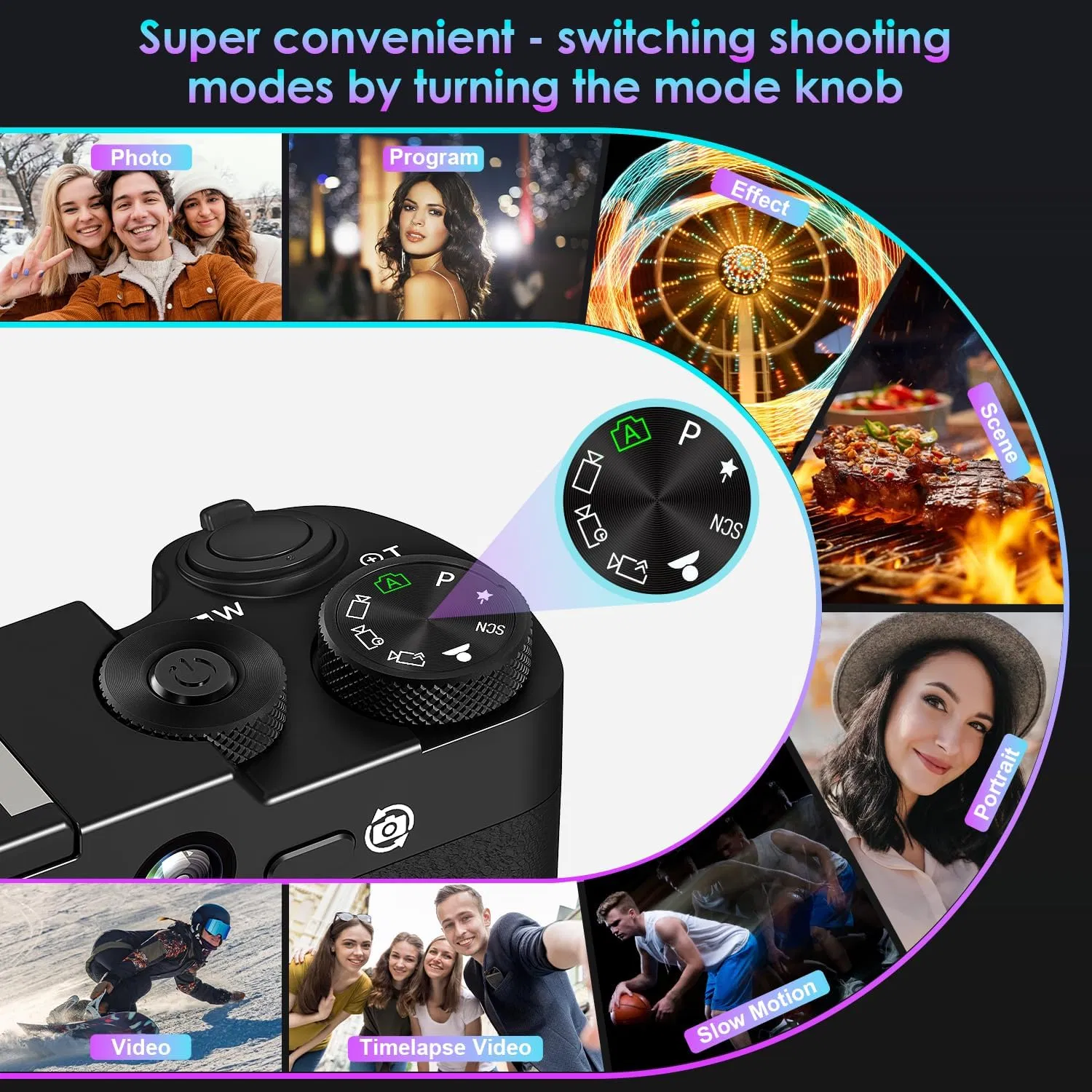 Фотоаппарат DC205X Dual Lens 5K HD с оптическим зумом