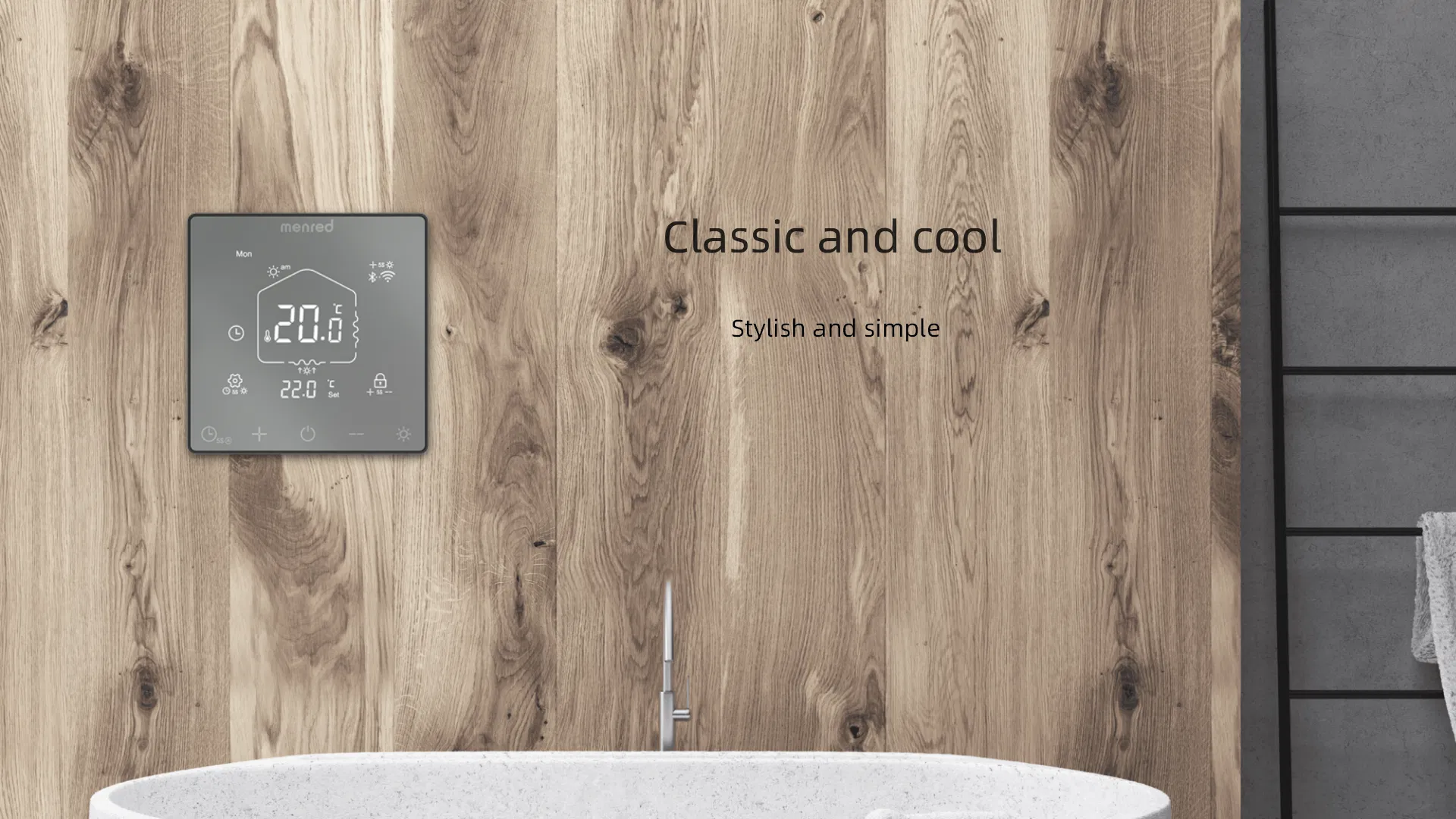 WiFi Room Thermostat Rt52 Tuya Thermostat Touch Screen LCD Display Smart Thermostat