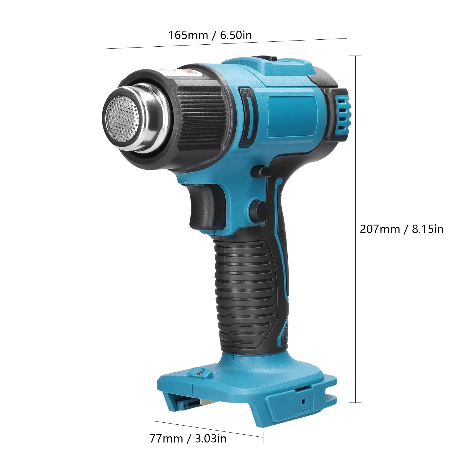 20V Wosai Rechargeable Sealing Wax Thermo Glue Gun Hot Air Blower Cordless Heat Guns with Two Batteries