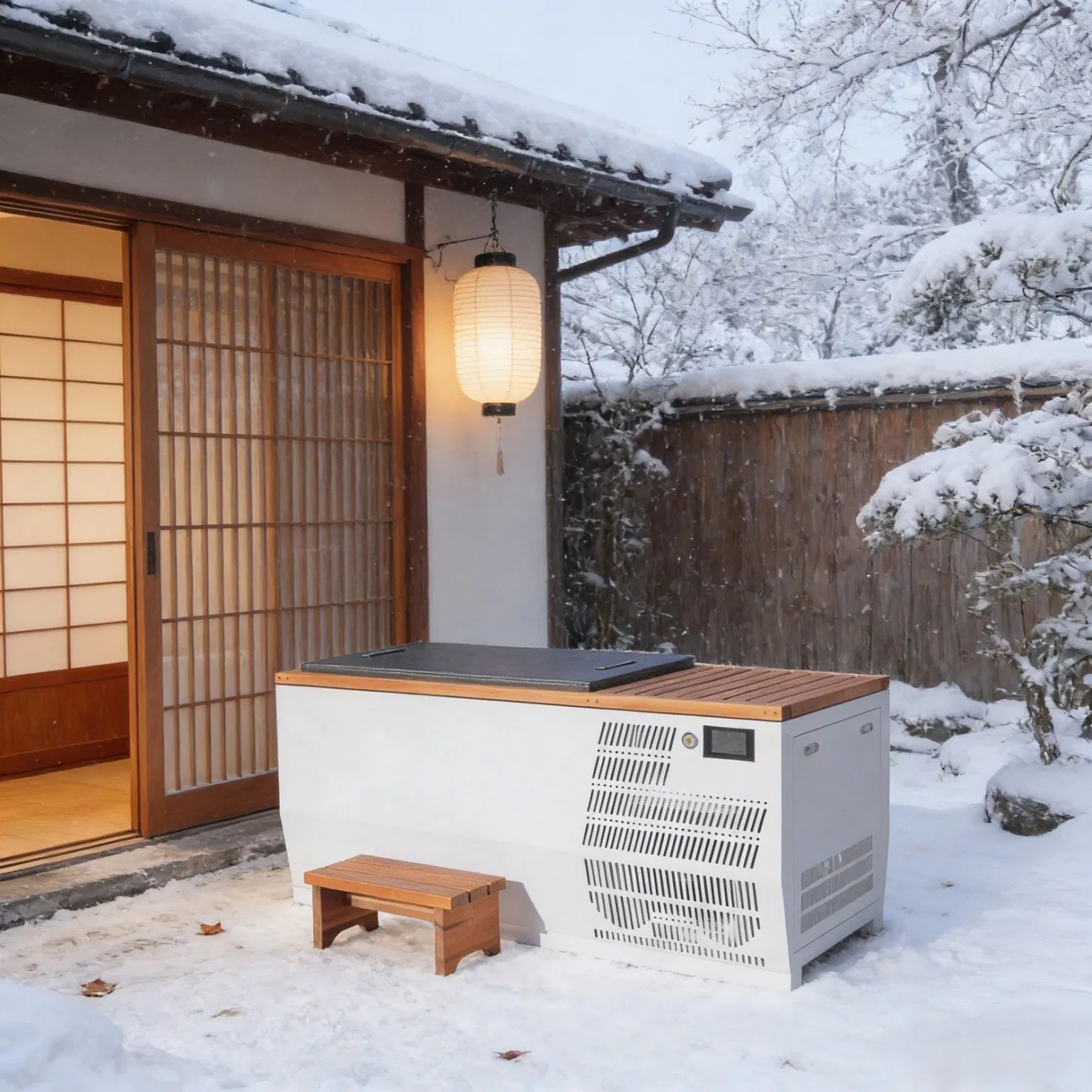 Портативная ванна для ледяной бани из кедра со стальной вставкой