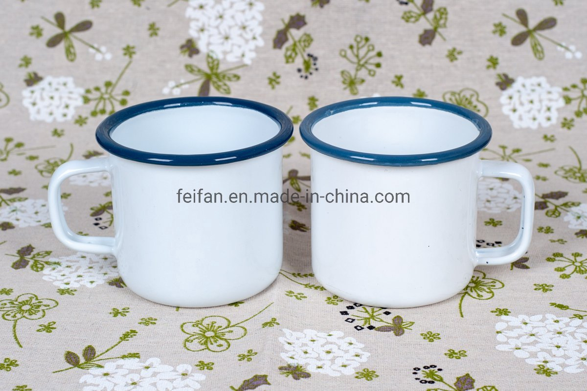 Эмалированная кружка с широким ободком, 12 унций