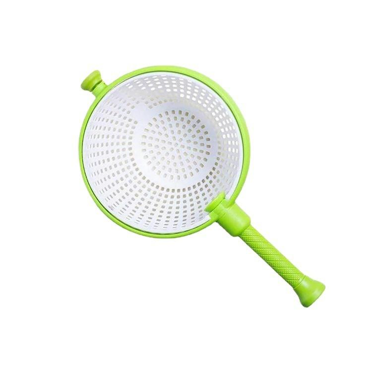 Vegetable Spinner Fruit Washer Multi-Use Collapsible Spinning Colander with Handle
