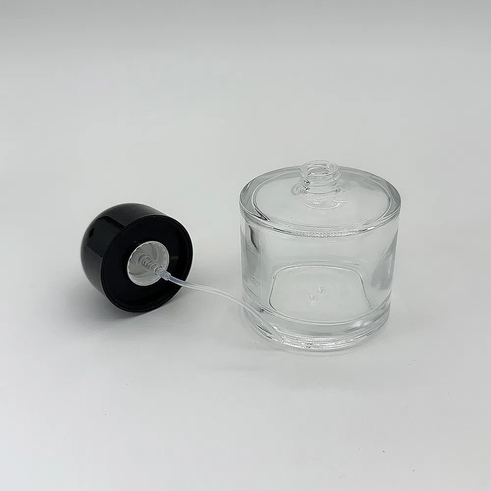 Transparent Cosmetic Packaging Set Skin Care Glass Bottle