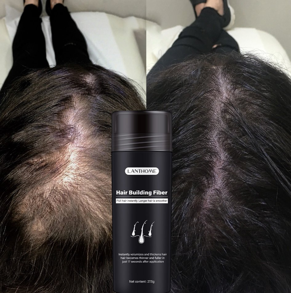Online Wholesale and Retail Real Fibers Custom Human Mixed Weaving Logo Synthetic Powder Sprayer Keratin Black Hair Fiber