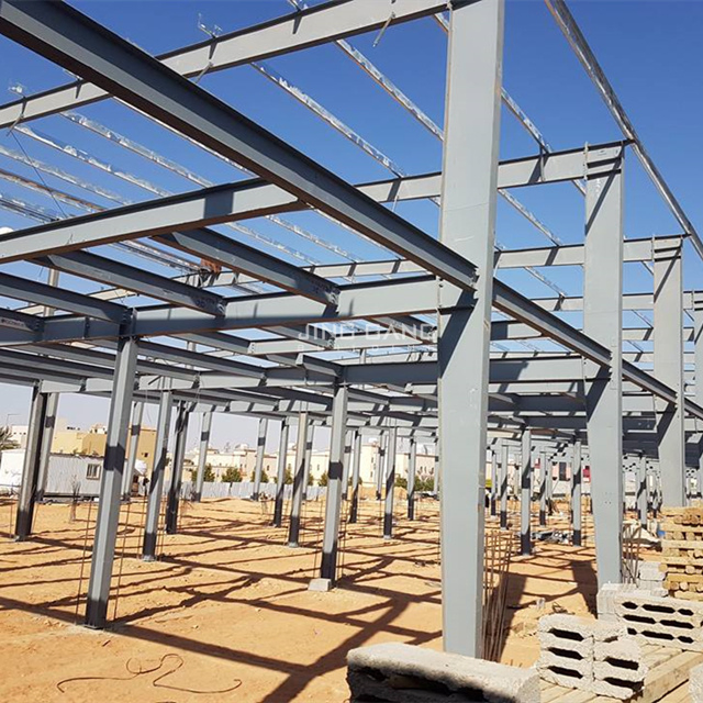 Galvanized Prefab Q235 Q355 H Section Steel Structure Metal Construction Building for Warehouse