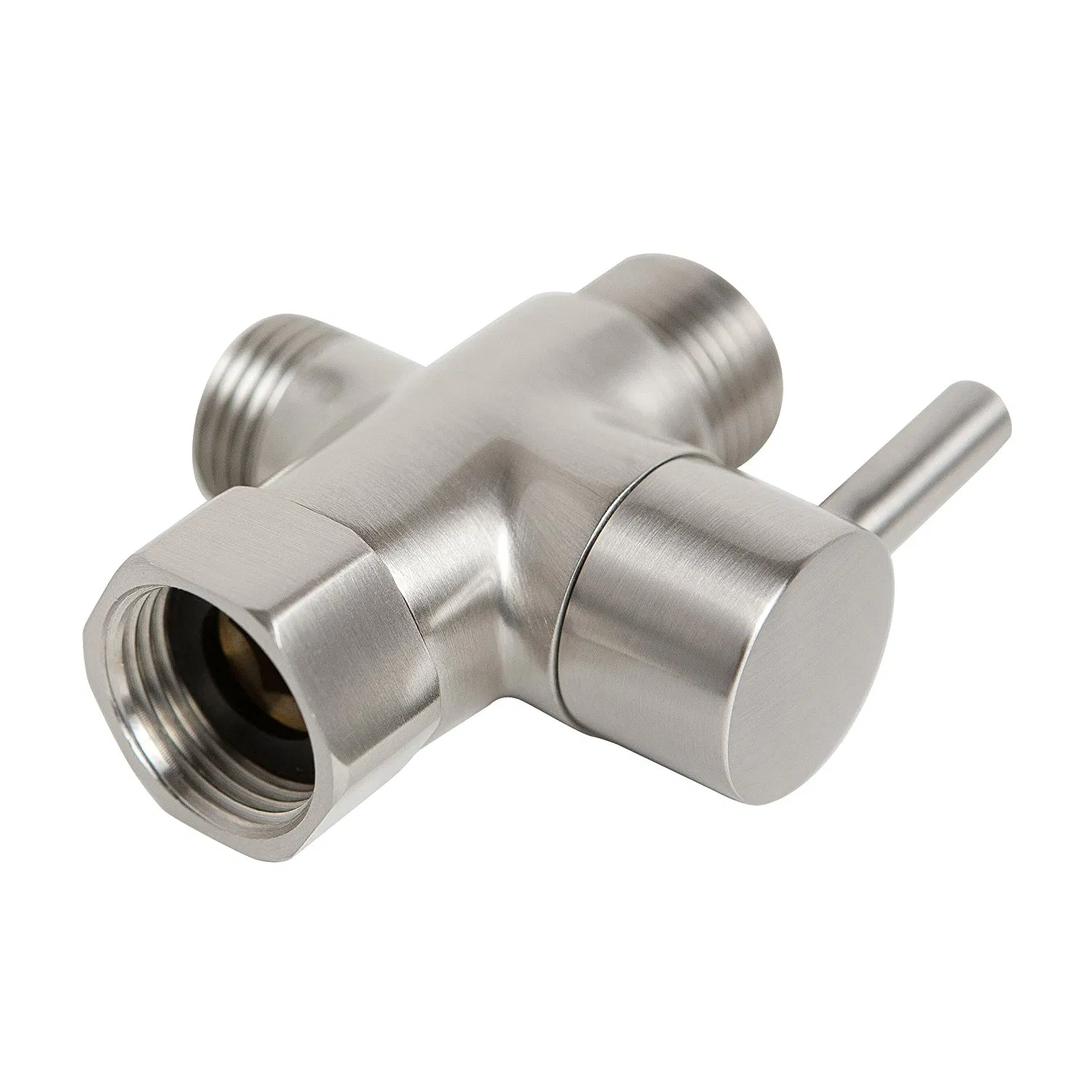High Quality Brass T Bidet Valve Adapter G7/8 G1/2 G3/8 for Toilet Bidet Sprayer Faucet Connector