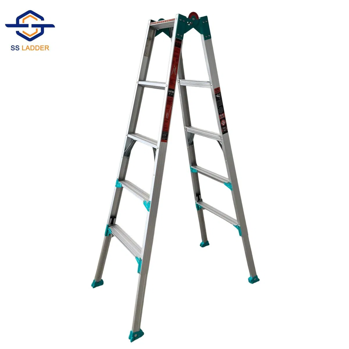 Modern Multi Functional Aluminum Alloy Folding Work Platform Ladder for Warehouse Use with 150kg Load Capacity