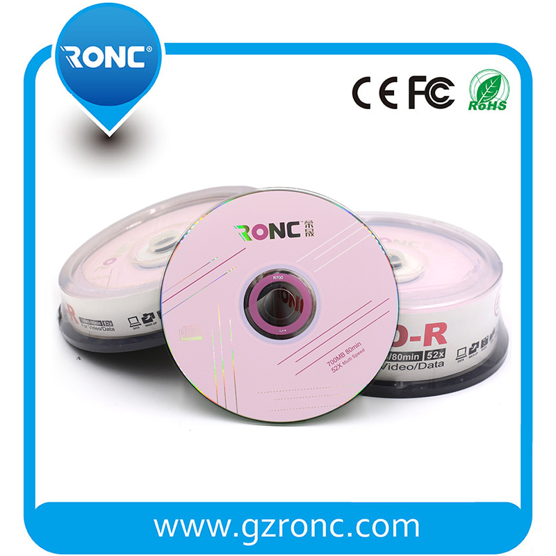 CD-R 700MB 52x для струйной печати, однослойный