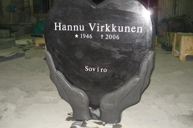 Natural Stone absolute black granite Tombstone for Memorial/Dead/cemetery/graveyard