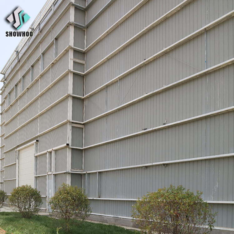 Steel Bar Storage Warehouse Shop Build Light Gauge Steel Structure Prefab Warehouse with Garage