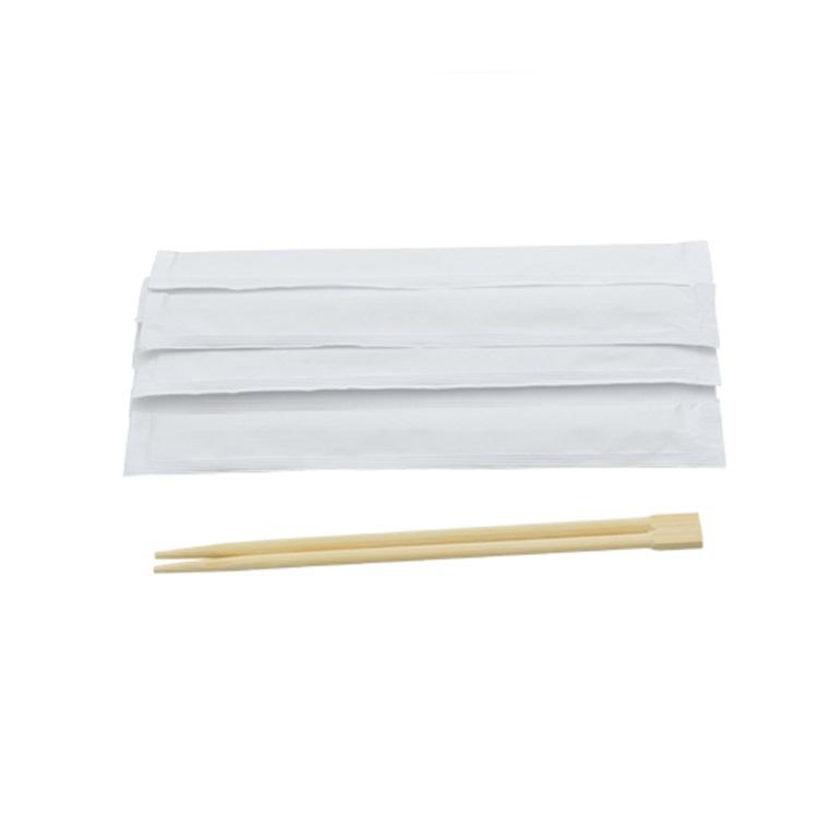 Paper Sleeve Cover Bamboo Chopsticks Environmental Twins Chopsticks with Custom Logo