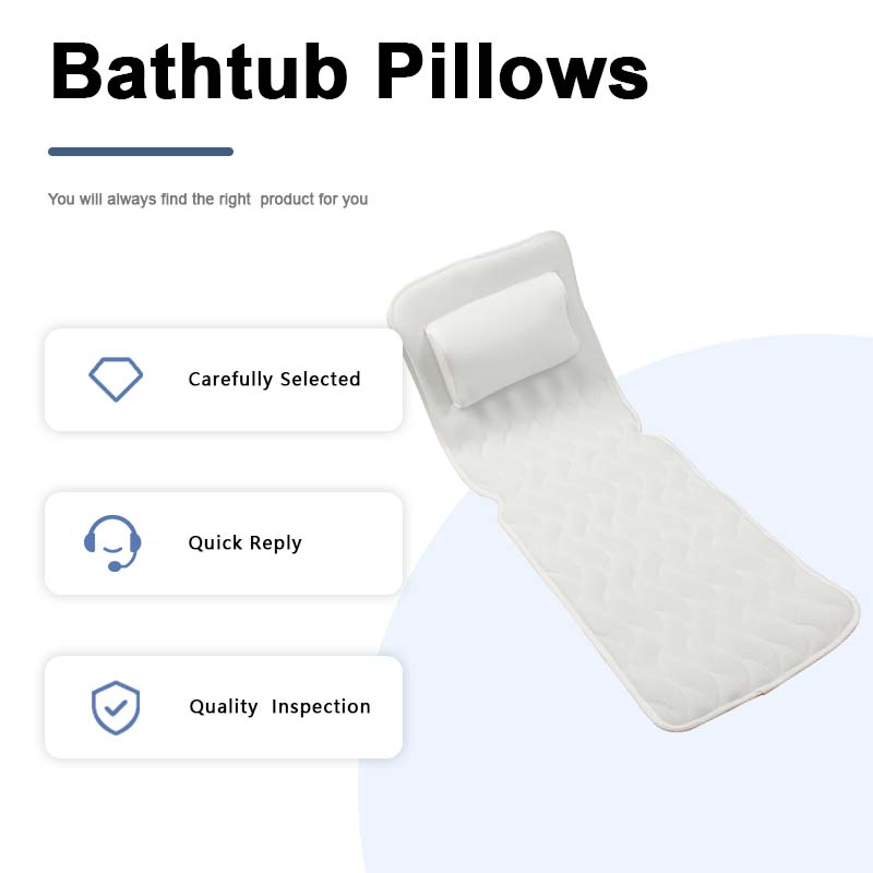 3D Spacer Mesh Luxury SPA Bath Pillow with Suction Cups