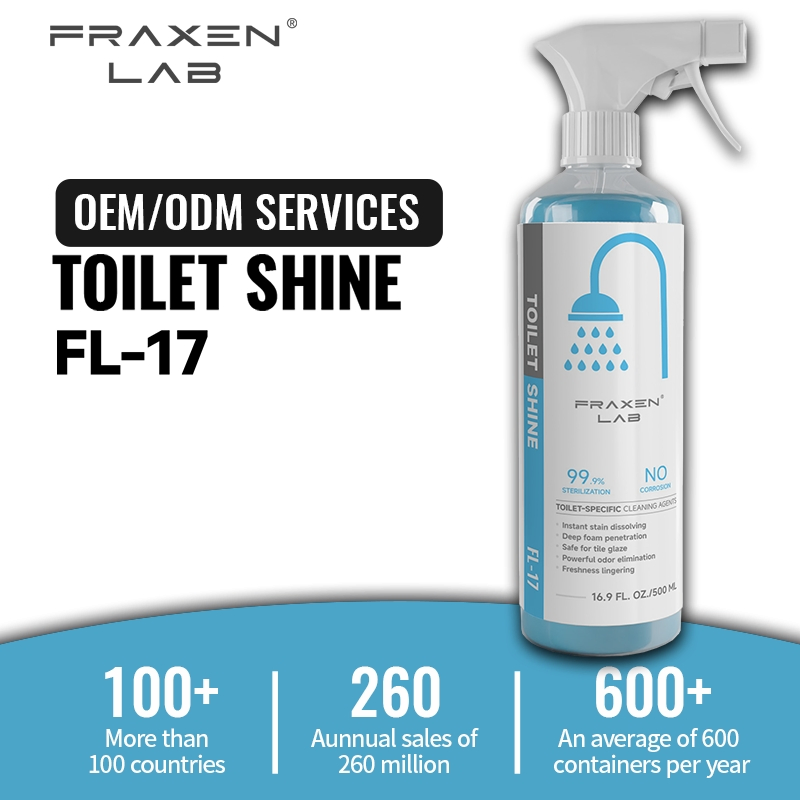 Wholesale Market 500ml Bathroom Cleaner Spray Detergent Liquid Eco-Friendly Single-Use Lemon Scent Easy-to-Use Household Cleaner