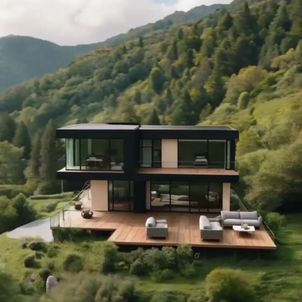 Chic Steel Structure Villa for Modern Living and Global Appeal