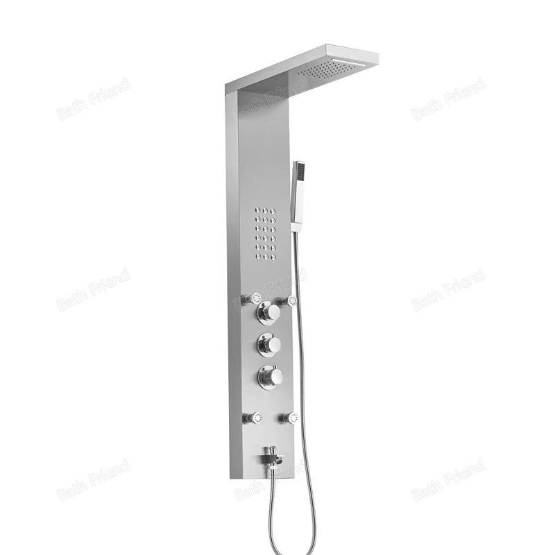 Modern Shower Set Rainfall Panel Shower Head Rainfall for Bathroom