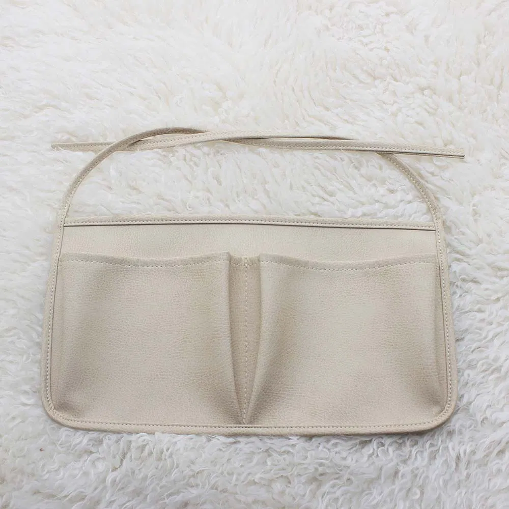 Vegan Leather Multi-Pockets Diaper Caddy for Mother Hanging Baby Diaper Caddy Organizer