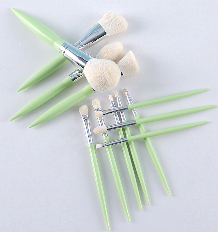 Good Quality Beauty Products Luxury Glitter Green Makeup Tools Cutomize Brush Set