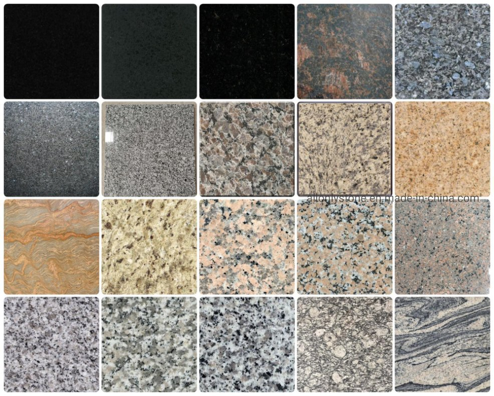 Natural Stone Slab China Grey/Yellow Absolutely Black Marble Granite for Indoor Outdoor Flooring Tile/Wall Tile/Drive Way Paving Stone/Cobblestone/Stair