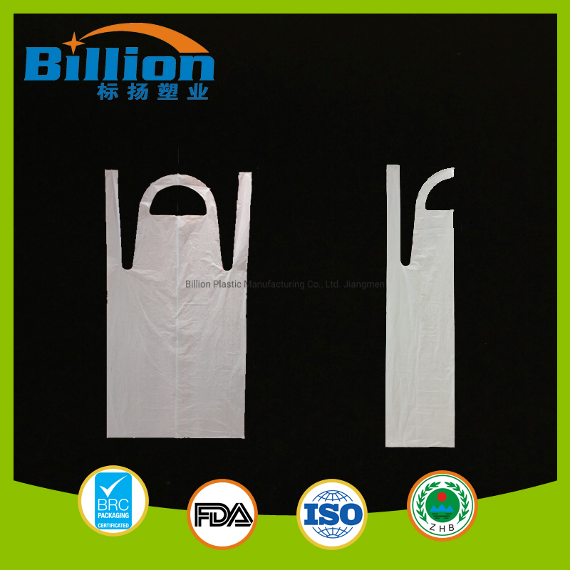 Colorful HDPE LDPE Plastic Apron, Beauty Salon Apron, Single Use Kitchen Apron