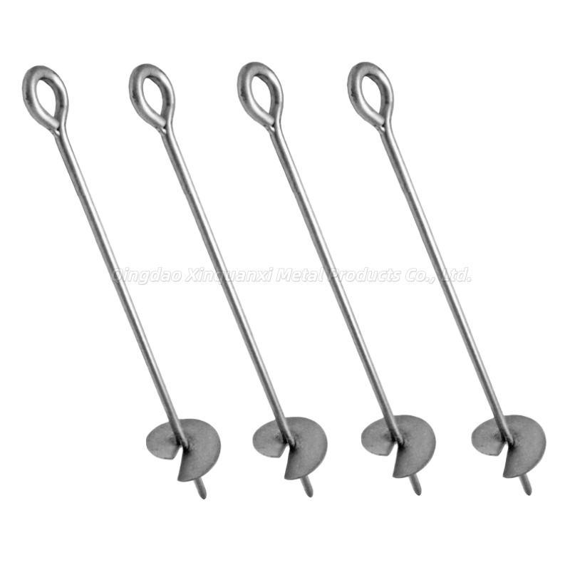 Customizable 18-Inch Swivel Steel Galvanized Heavy-Duty Ground Anchors