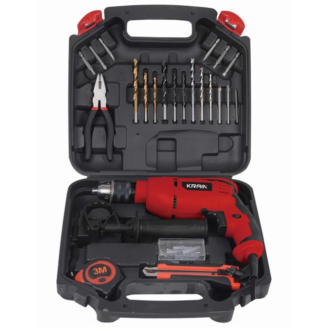 Drill Tool Box Set Hand Tools Clamp Screwdriver Drilling Machine Electric Power Tool Krain Impact Drill Set Box Tool