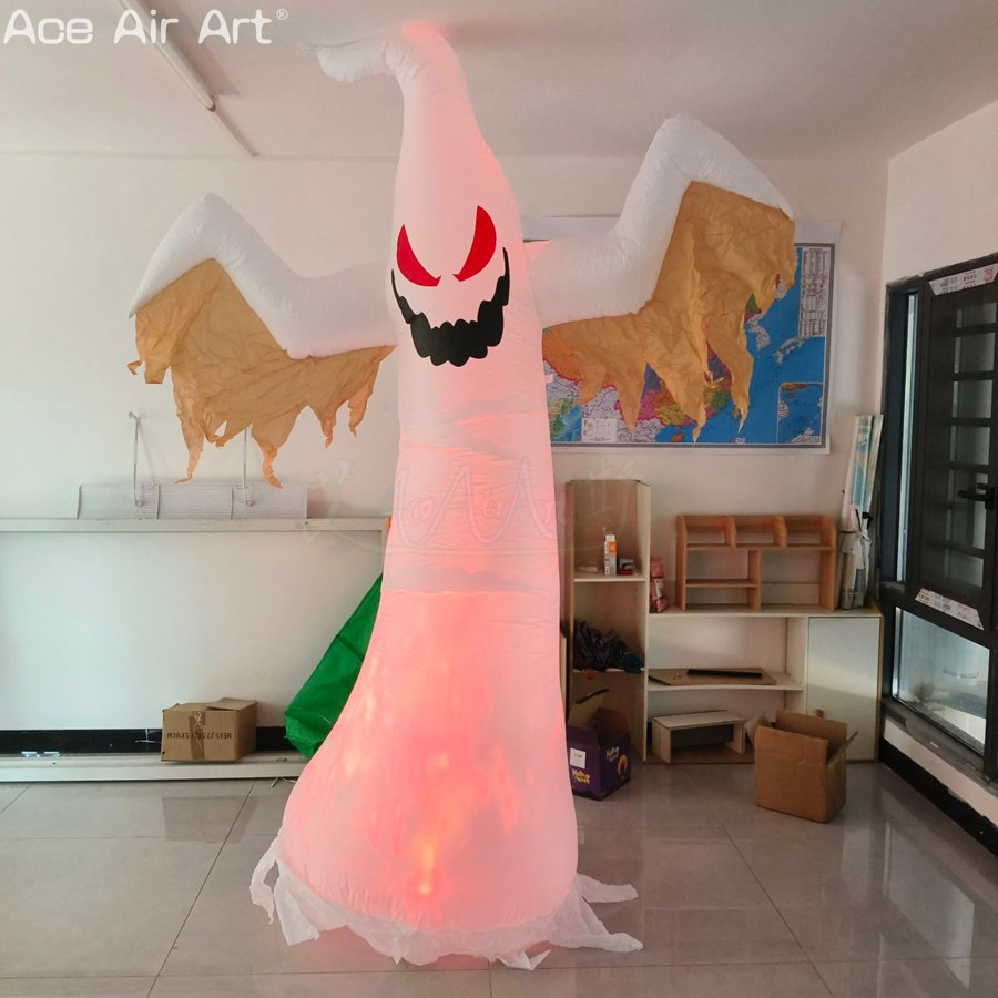 Halloween Inflatable Ghost Decoration with LED Terror Halloween Activities Decoration