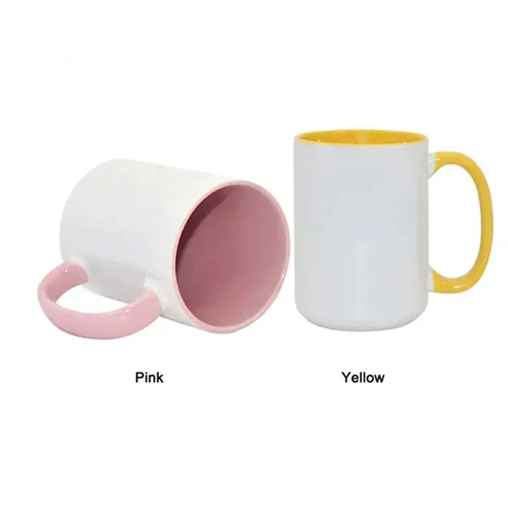 Dishwasher Safe Mug Personalized 15 Oz Large Two Tone Custom Color Coffee Mug Ceramic Mug Coffee Mug Manufacturer