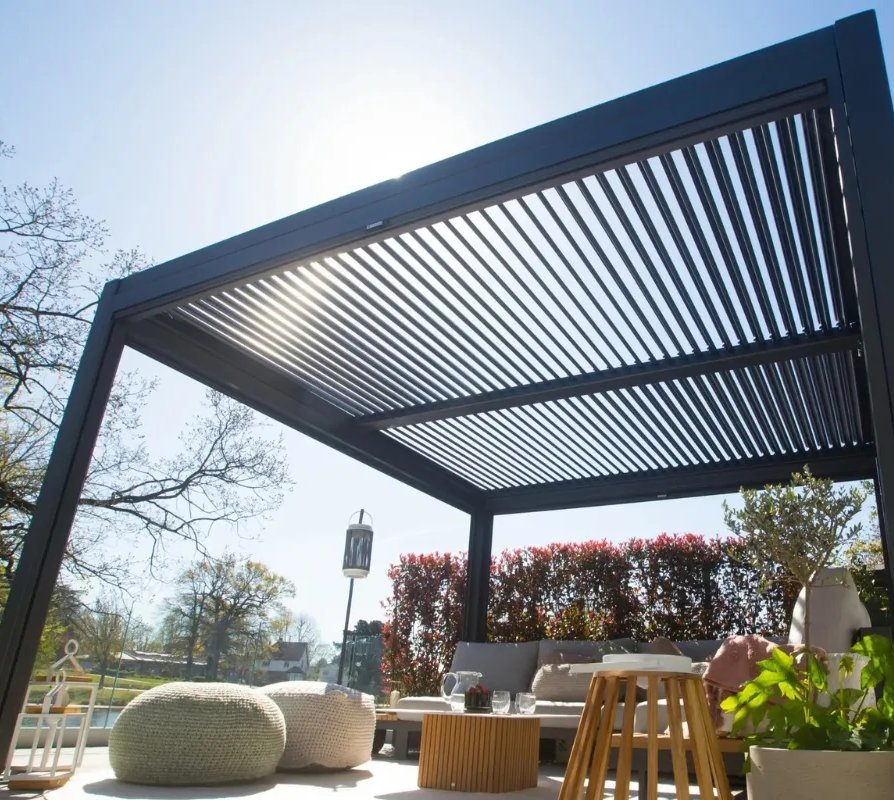 Premium Motorized Aluminum Pergola for Outdoor Patio with Durable Construction
