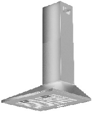 Tower Shape Home Kitchen Chimney Stainless Steel Range Hood with Carbon Filter