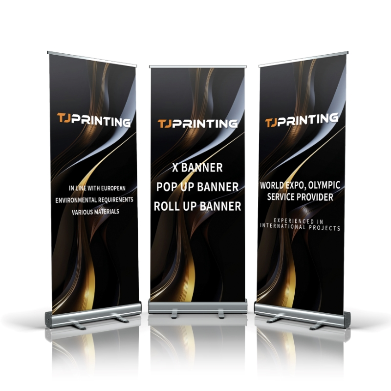 Portable Aluminum Roll up Banner Display Retractable Banner Stand Roll up Banner Stand