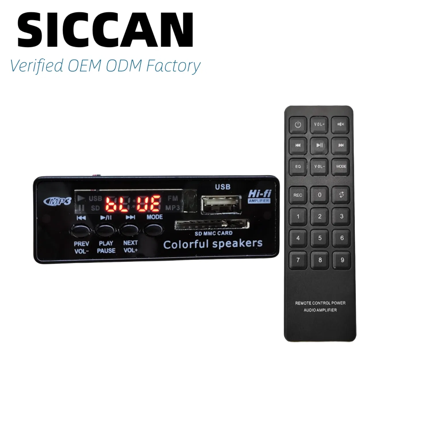 Цифровой аудиодекодер MP3 с Bluetooth, FM, USB, SD