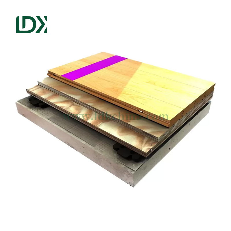 Factory Direct Basketball Wooden Flooring with Professional Shock Absorption