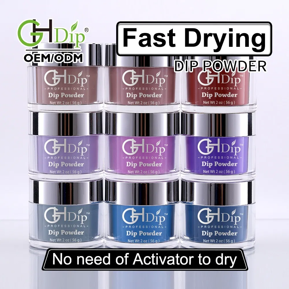 2019 New Trend Fast Drying Nail Dipping Powder Gelous Colors for Quick DIP Nails Art