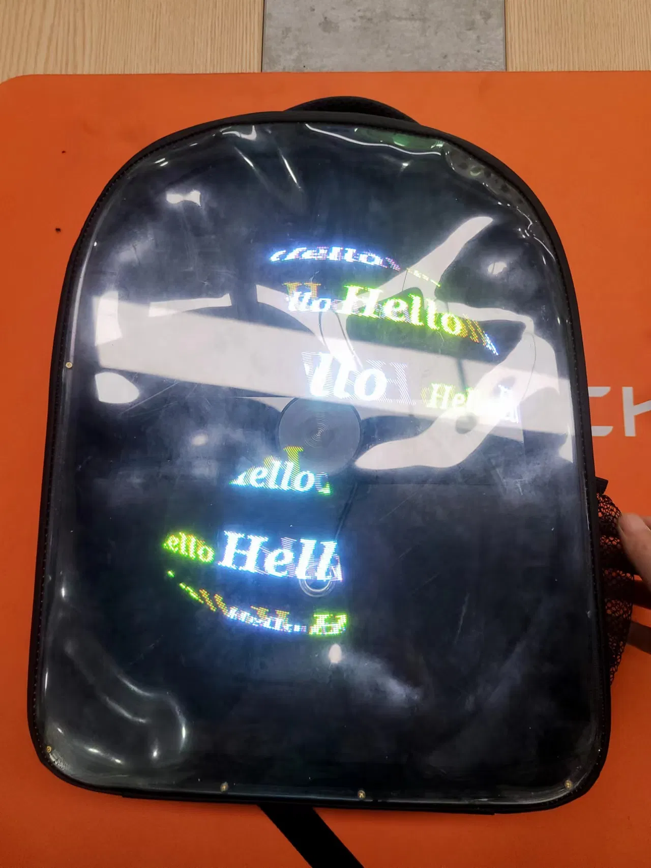 30cm LED Hologram 3D Display LED Fan Bag 3D Hologram Advertising Backpack