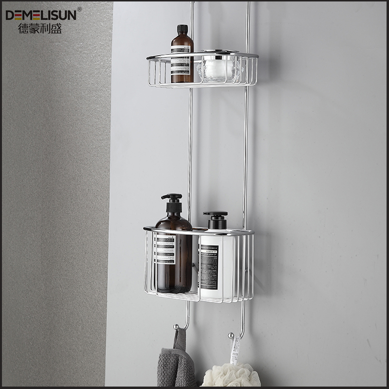 Decor Bathroom Wall Mount Hanging Storage Rack Organizer Shower Basket