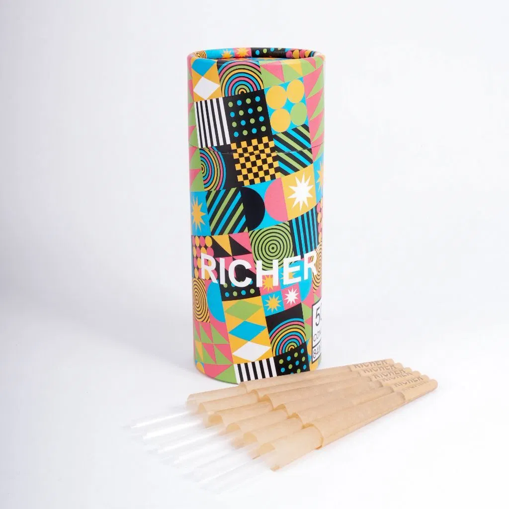 Custom Logo Printing Rolling Pre Classic King Size Roll Brown Natural Cone with Tips Paper Box Smoking Accessories