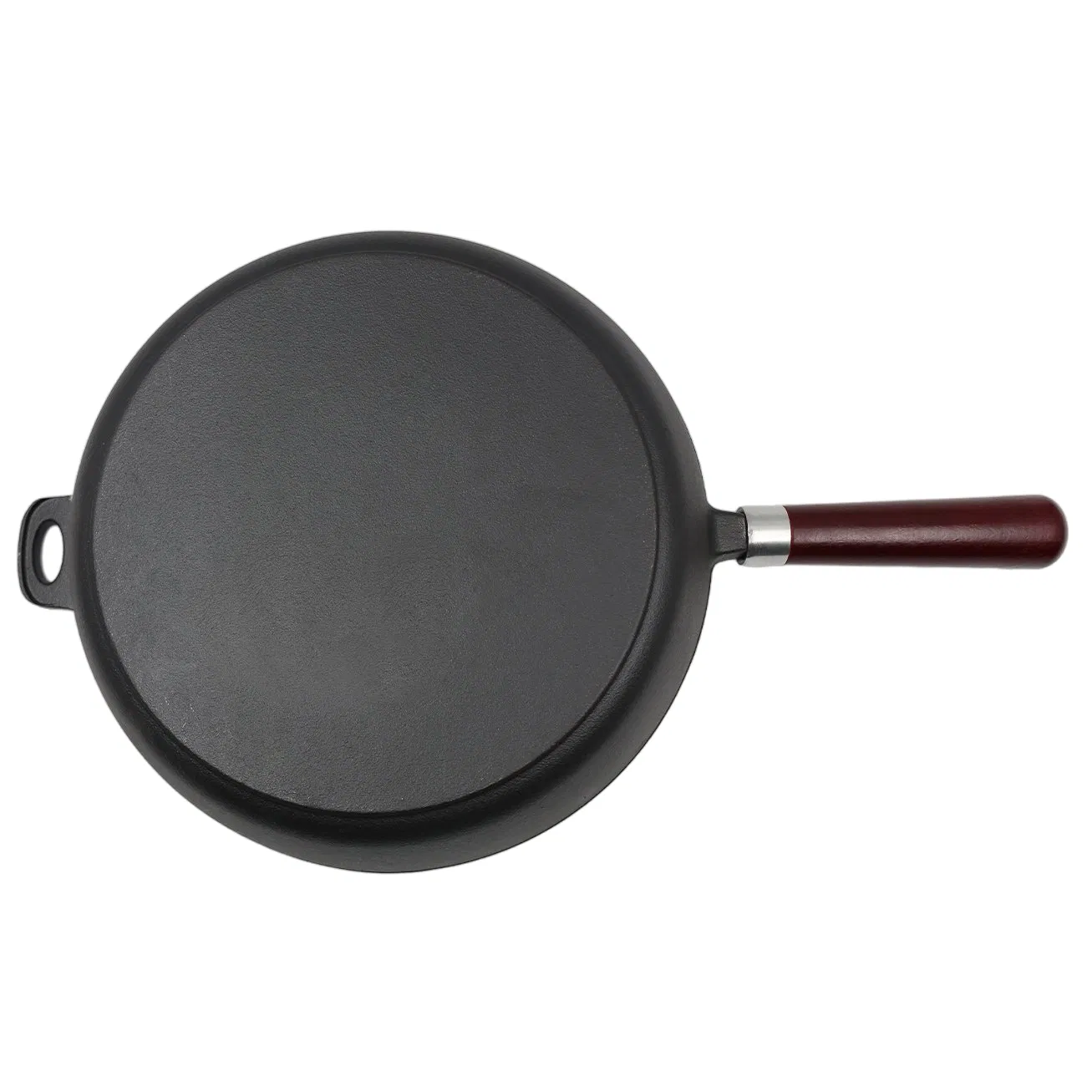 Чугунная сковорода-гриль с деревянной ручкой