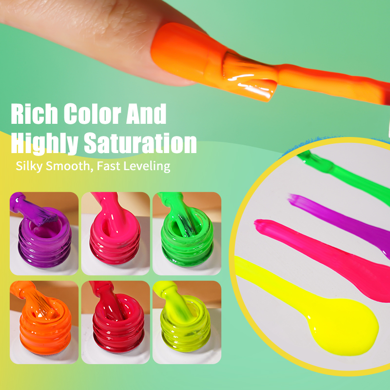 Custom Neon Gel Polish 180 Colors Thress Step Gel Nail Polish Mexico MSDS Nail Gel Polish Painting Supplies