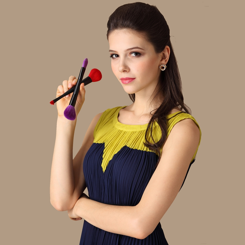 Dual Ends Makeup Brush for Powder &Eyeshadow