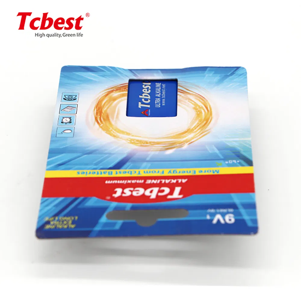 Ultra Alkaline 9V Battery 6lr61 Non Rechargeable Batteries with Ce Certification