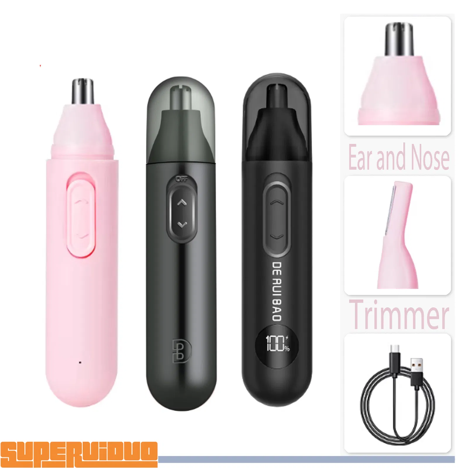 Heavy-Duty Self-Sharpening Blade Tech Ear and Nose Trimmer