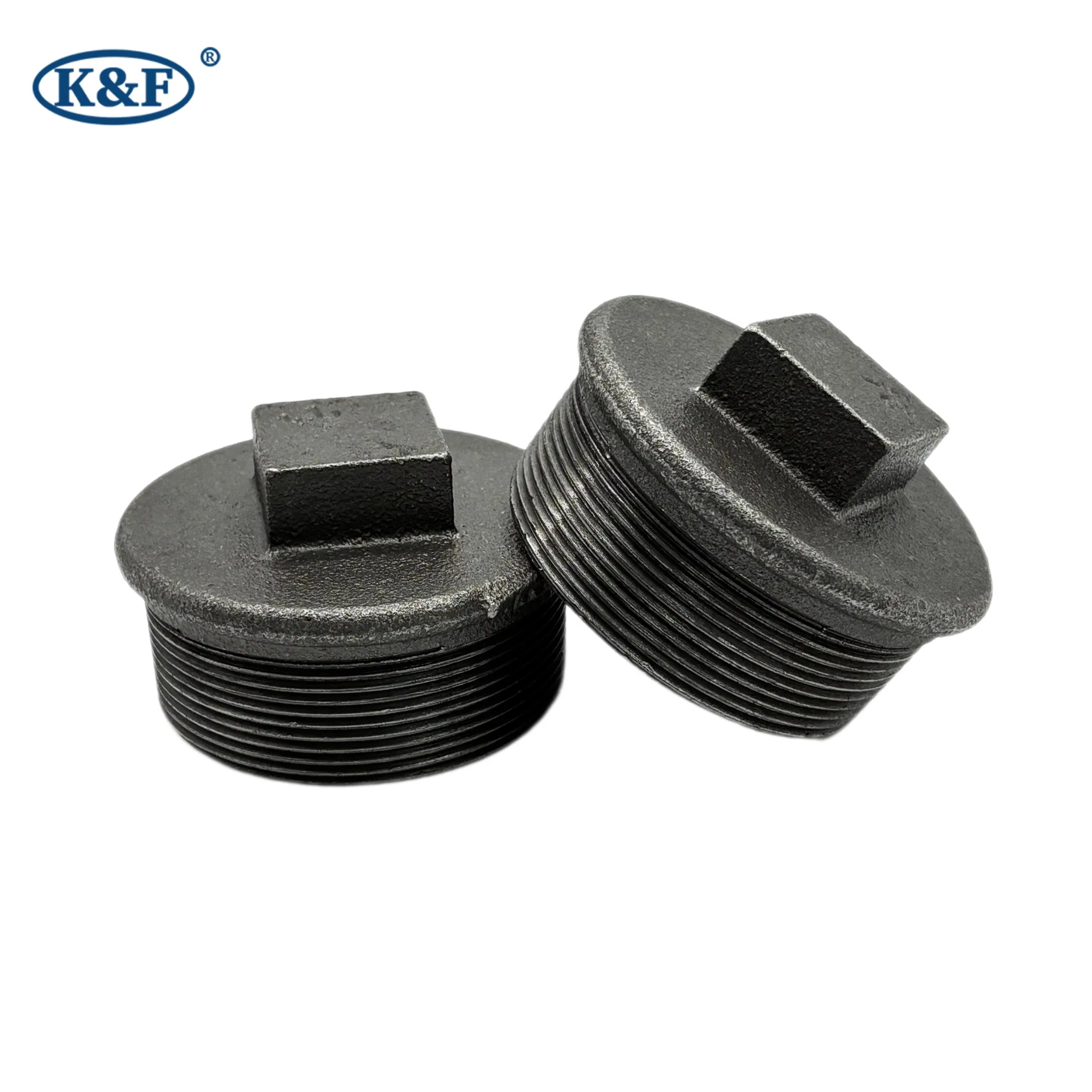 Kanaifu Malleable Iron Pipe Fitting Cap Connector for Water System FM UL