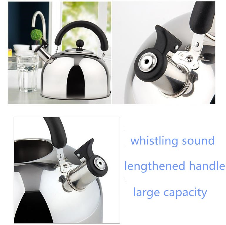 Factory Colorful Smart Stovetop Cooker No Electric Boiler Stainless Steel Whistling Water Kettle