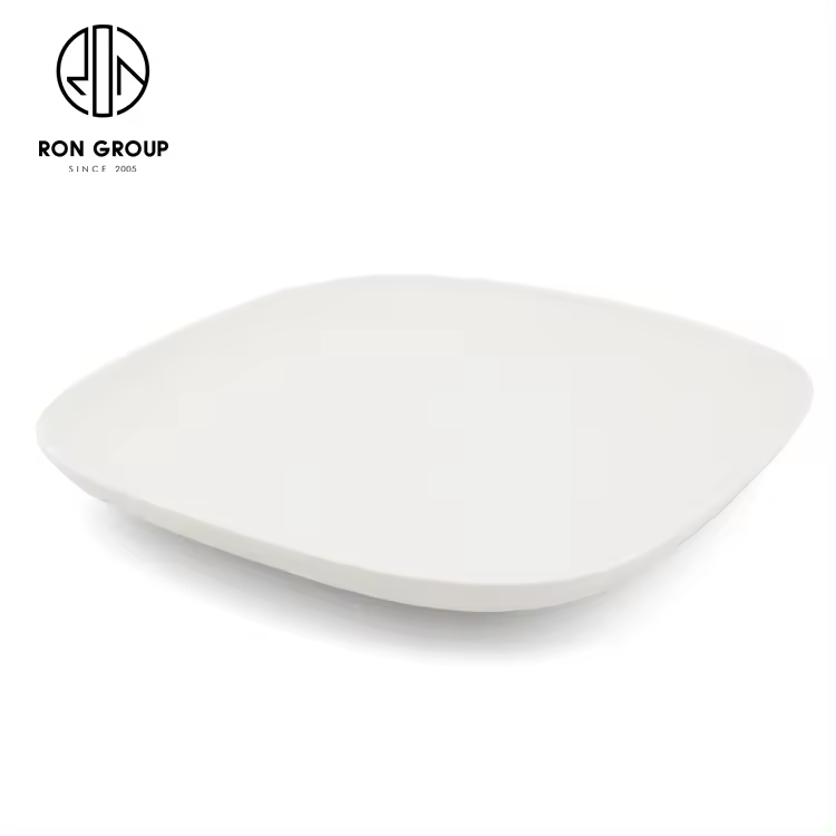 Wholesale Pure White Custom Ceramic Soup Spoon for Hotel Restaurant Commercial Use